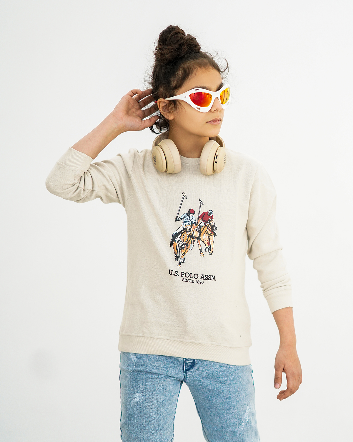 بلوز چاپی طرح دو اسب - Image 2